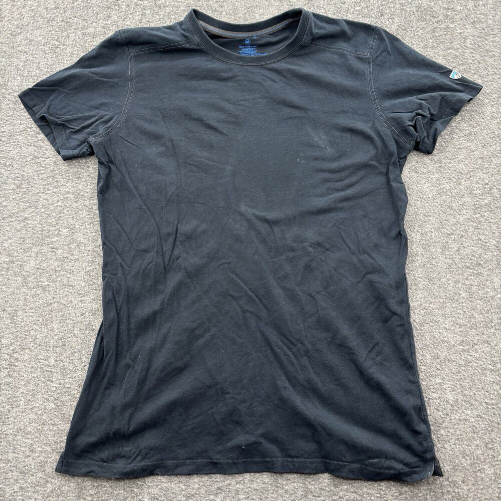 Kuhl Shirt Mens M Blue Wildfibre Born In The Mountains T Organic Cotton Hiking